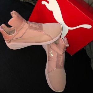 Womans light pink Puma sneakers